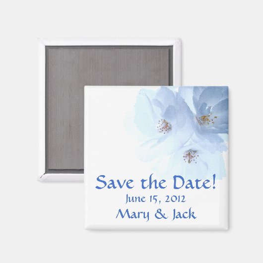 Bloesems Bewaar de Datummagneet Magneet (Voorkant / Achterkant)