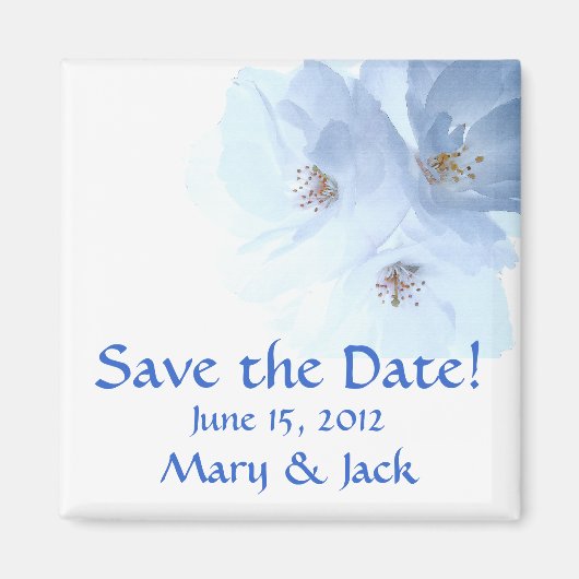 Bloesems Bewaar de Datummagneet Magneet (Voorkant)