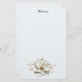 Bloesems briefpapier (Voorkant / Achterkant)