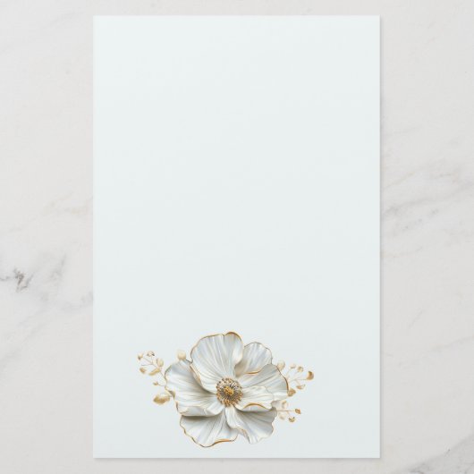 Bloesems briefpapier (Achterkant)