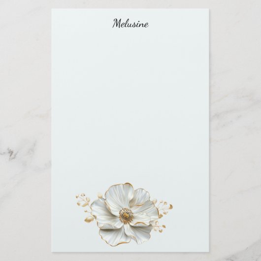 Bloesems briefpapier (Voorkant)