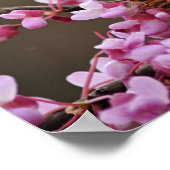 Bloesems en bijen Bijbelvers Poster Print (Hoek)