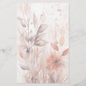 Bloesems en bladeren briefpapier (Achterkant)