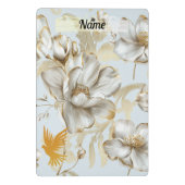 Bloesems en duif mini klembord (Achterkant)