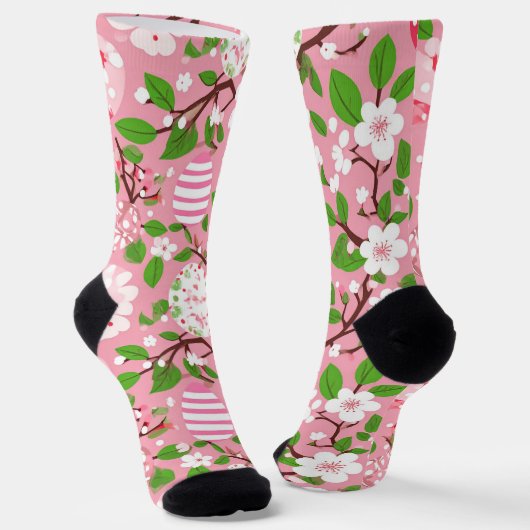 Bloesems en Eieren Sokken (Gebogen)