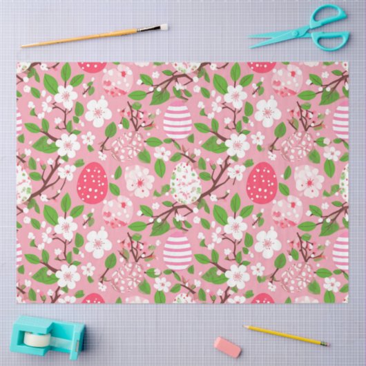 Bloesems en Eieren Tissuepapier (Craft)