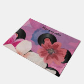 Bloesems en Vinyl Deurmat (Schuin)