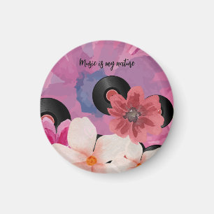 Bloesems en Vinyl Magneet