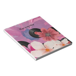 Bloesems en Vinyl Notitieblok