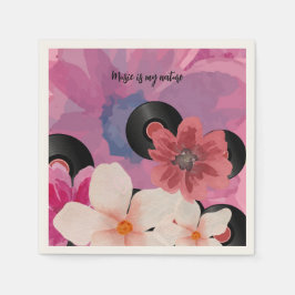 Bloesems en Vinyl Servet