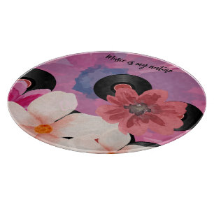 Bloesems en Vinyl Snijplank