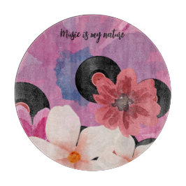 Bloesems en Vinyl Snijplank