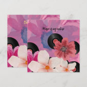 Bloesems en Vinyl Wenskaarten (Voorkant / Achterkant)