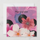 Bloesems en Vinyl Wenskaarten (Voorkant)