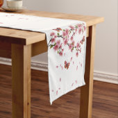 Bloesems en vlinders korte tafelloper (Voorbeeld)