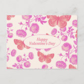  bloesems en vlinders Valentijnsdag Feestdagenkaart (Voorkant)