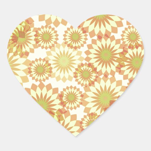 Bloesems Hart Sticker (Voorkant)