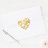 Bloesems Hart Sticker (Envelop)
