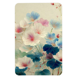 Bloesems in bloei – Zachte pastel botanische kunst Magneet