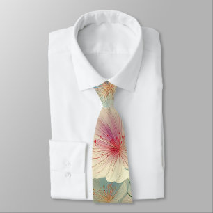 Bloesems in bloei – Zachte pastel botanische kunst Stropdas