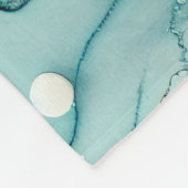 Bloesems in Bloom: een Abstract alcoholinktontwerp Fleece Deken (Hoek)