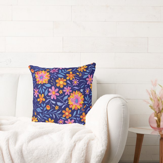 Bloesems in de Breeze 20x20 Sierkussen (Bank)