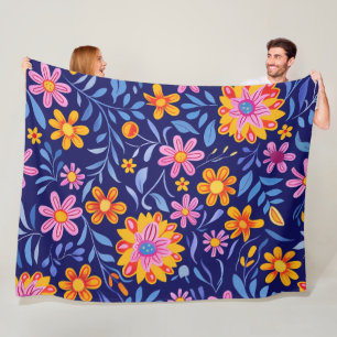 Bloesems in de Breeze 60x80 Fleece Deken