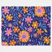 Bloesems in de Breeze 60x80 Fleece Deken (Voorkant (Horizontaal))
