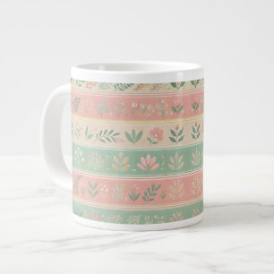 Bloesems in de Stripes Coffee Mok