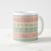 Bloesems in de Stripes Coffee Mok (Voorkant rechts)