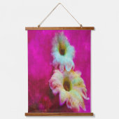 Bloesems in roze    hangend wandkleed (Voorkant)
