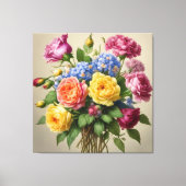 Bloesems in volle bloei canvas afdruk (Voorkant)