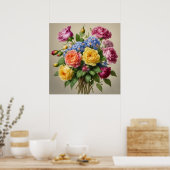 Bloesems in volle bloei poster (Keuken)