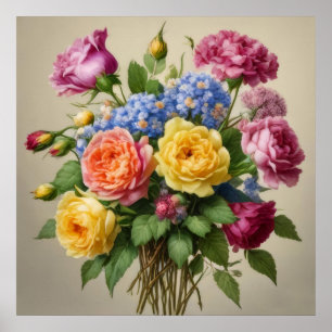 Bloesems in volle bloei poster