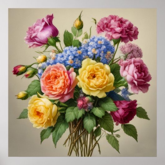 Bloesems in volle bloei poster (Voorkant)