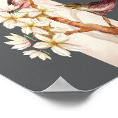 Bloesems Japanse Nieuwjaar kunst Poster (Hoek)