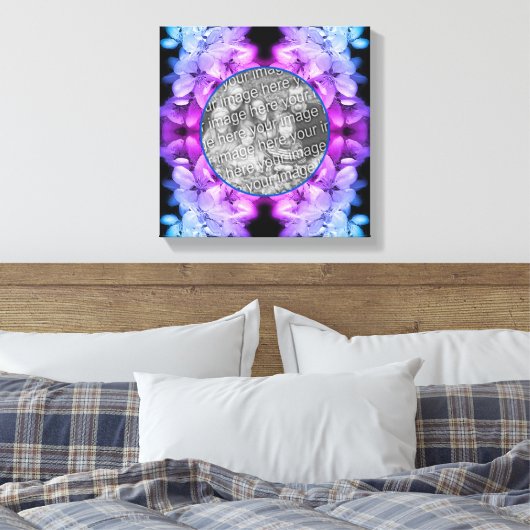 Bloesems Kleuren Maak Jouw Eigen Foto Canvas Afdruk (Insitu (Slaapkamer))