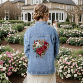 Bloesems & Kostbare Vlinder Denim Jacket