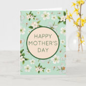 bloesems Moederdag Holiday Kaart (Gele Bloem)