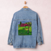 Bloesems onder de bergen" 🌸⛰️ denim jacket (Hangar)