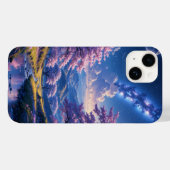 Bloesems onder een sterrenhemel Case-Mate iPhone case (Achterkant (horizontaal))