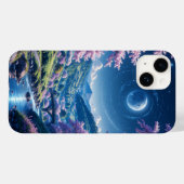 Bloesems onder een sterrenhemel Case-Mate iPhone case (Achterkant (horizontaal))