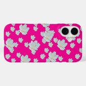 Bloesems op Hot Pink Case-Mate iPhone Case (Achterkant (horizontaal))