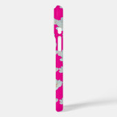Bloesems op Hot Pink Case-Mate iPhone Case (Achterkant / Links)