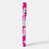 Bloesems op Hot Pink Case-Mate iPhone Case (Achterkant / Rechts)