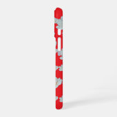 Bloesems op rood iPhone 16 hoesje (Linkerkant)