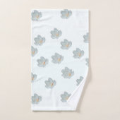 Bloesems op wit bad handdoek (Handdoek)