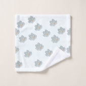 Bloesems op wit bad handdoek (Wasdoekje)