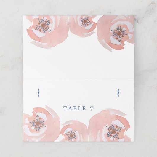 bloesems plaatskaartje (Buitenkant ongevouwen)