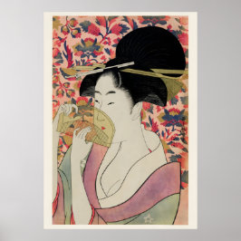 Bloesems & Schoonheid Edo-periode Geisha-schilderi Poster
